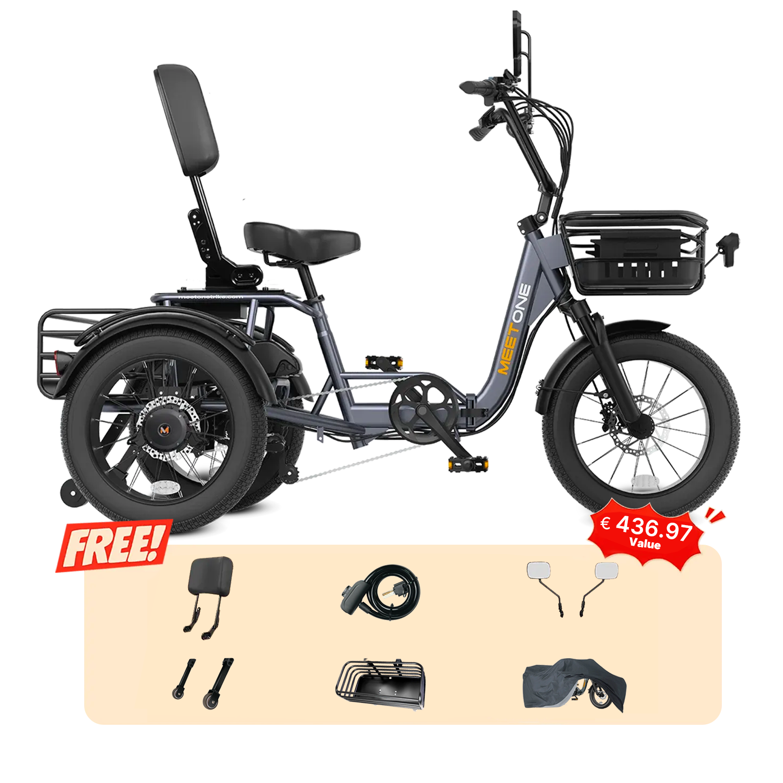 Meet One Breeze Pro Fat Tire Electric Trike