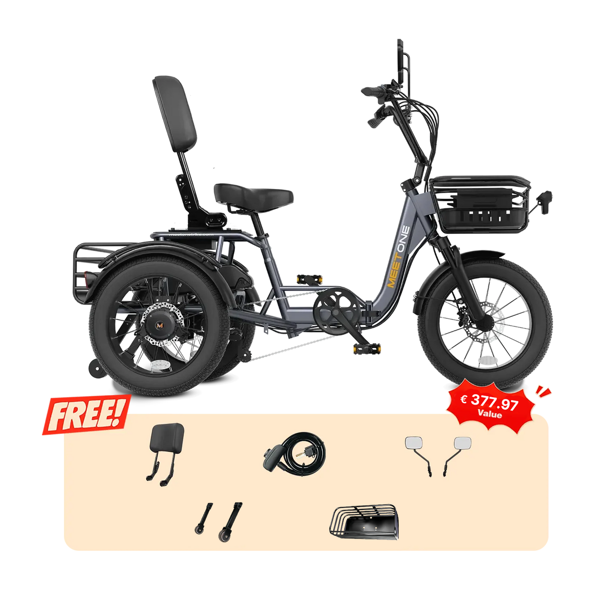 Meet One Breeze Pro Fat Tire Electric Trike